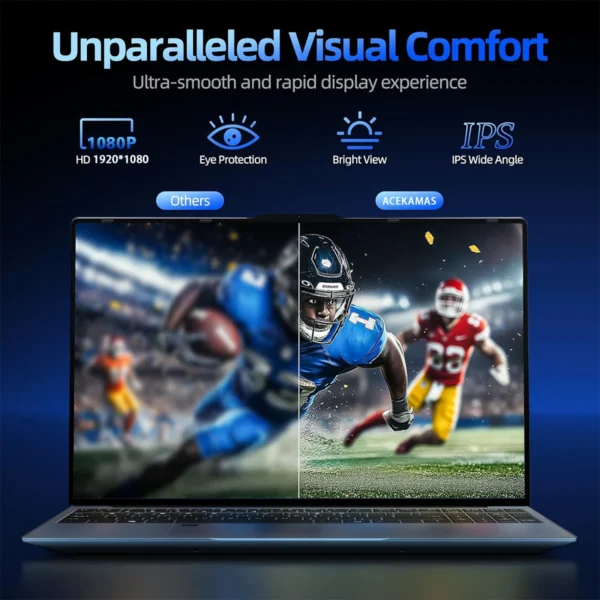 ACEKAMAS 15.6inch Laptop Computer Intel Core i7 6500U Windows 11 Pro Laptops Gaming DDR4 16GB SSD 1TB Portable Notebook PC Gamer