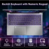 ACEKAMAS 17.3" Portable Computer Laptop Intel Celeron N5095 16GB RAM 1TB SSD Windows 11 Pro Fingerprint Office Gamer Notebook PC