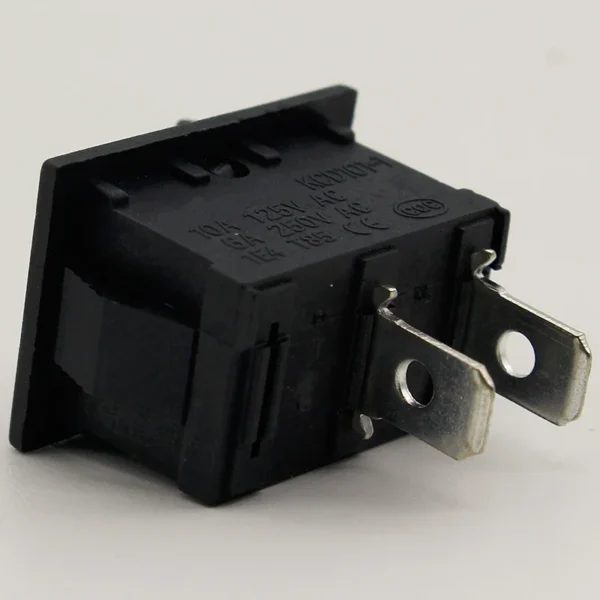 S2cbb3bbb3a6649d6b609aa475c9e3277F.webp 5Pcs/Lot Black Push Button Mini Switch 6A-10A 110V 250V KCD1 2Pin Snap-in On/Off Rocker Switch 5PCS/Lot 21MM*15MM BLACK