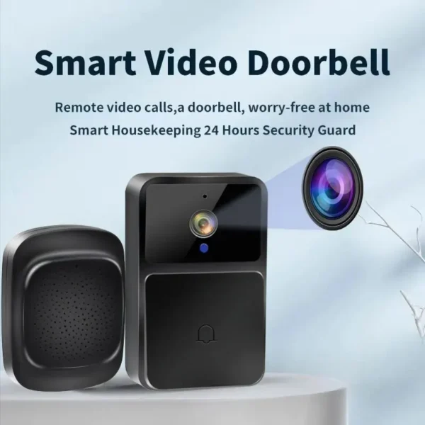 S2d2596fee16d4dc29be97d79fd85b597t.webp WIFI Video Doorbell Camera Night Vision HD Wireless Smart Home Security Battery Door Bell Two Way Intercom Voice Change For Home