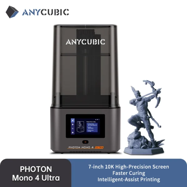 PRESALE ANYCUBIC Photon Mono 4 Ultra V2 3D Printer 10K 7'' high-definition screen UV Resin 3D Printing Size 236mmx231mmx430mm