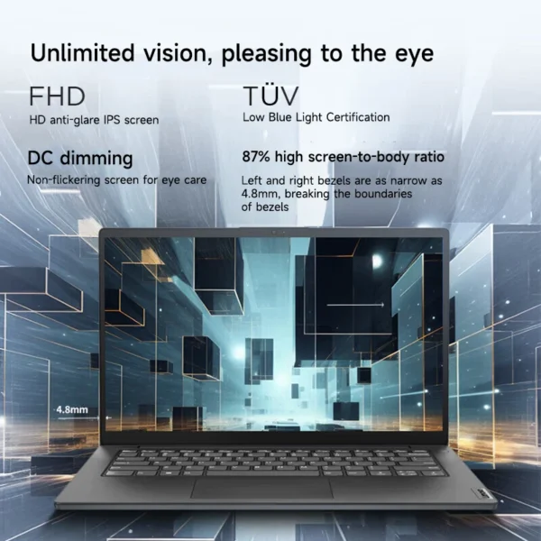 Lenovo Laptop Lenovo V14 14″ Screen Intel N4500/I3-1115G4/I5-13420H 8G/16G DDR4 RAM 256GB/512GB/1TB SSD Notabook PC