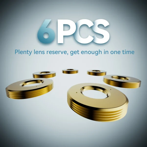 SCULPFUN 6pcs Laser Lens for S30/S30 Pro/S30 Pro Max/S30 Ultra 11W 22W 33W Laser Engraver Machine Replacement Lenses Accessories