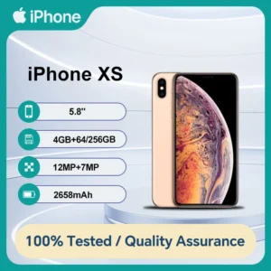 S30348f3a38ae461fa4eee78803d715282.webp Unlocked Original Apple iPhone XS 64/256GB ROM 4GB RAM IOS A12 Bionic Hexa Core 5.8'' Dual 12MP 4G Used Cell Phone