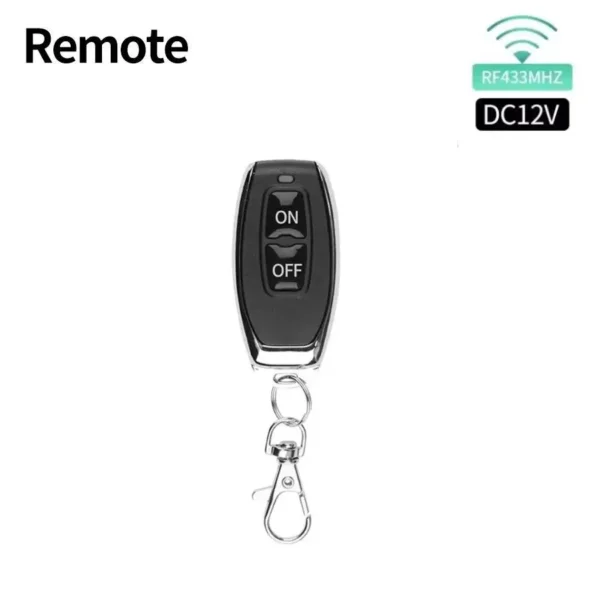 RF433Mhz Remote Control Wireless Light Switch DC 12V 1CH 10A Relay Receiver Transmitter for Door Electromagnetic Lock DIY Module