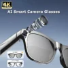 4K AI Smart Glasses Multifunction Camera For Xiaomi Bluetooth Call Voice Assistant Music Player Translate Photochromic Glasses