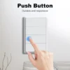 Tuya Matter WiFi Smart Push Button Switch 1-4 Gang US No Neutral Wire Homekit Siri Voice Control Automation Alexa Google Home