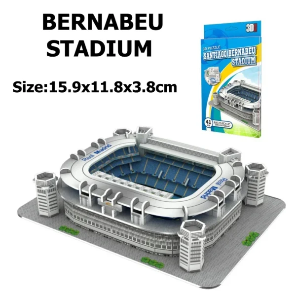 Children 3D Puzzle Toys Simulated Football Field Building Model Paper Early Education Hands on Ability Football Fan Gifts TMZ