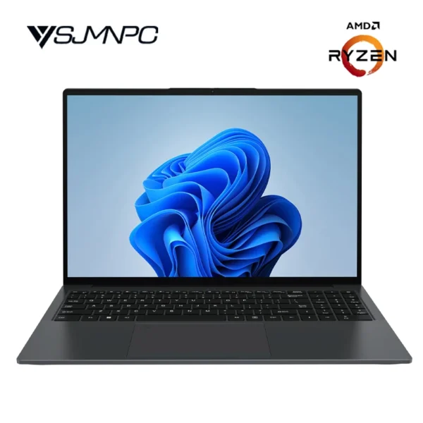 YSJMNPC New AMD Ryzen™ 5 7430U 16 Inch Gaming Laptop IPS Screen 2*DDR4 MAX 64GB 2*SSD 2TB Windows11 Fingerprint Notebook WI-FI 5