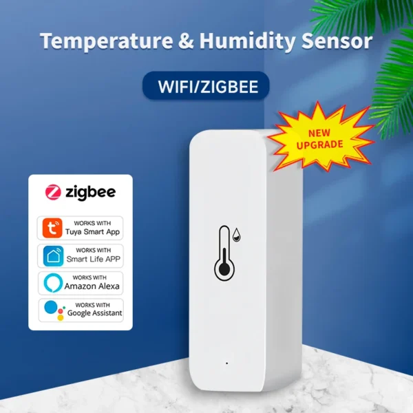 S385bdf09b40b4d1c964c35da78ed4021H.webp Tuya Wifi/Zigbee Temperature And Humidity Sensor Indoor Thermometer Smart Life Control For Home Work With Alexa Google Assistant
