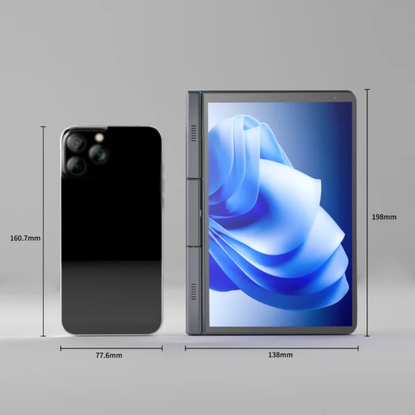 CRELANDER P8 Mini Laptop 8 Inch Touch Screen Intel Lake N150 12GB DDR5 WiFi 6 2 In 1 Laptop Notebook Tablet PC Pocket Laptop