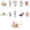 SpongeBob Birthday Party Decoration Aluminum Foil Balloon For Kid Event Supplies Disposable Tableware Banner Backdrop Gift
