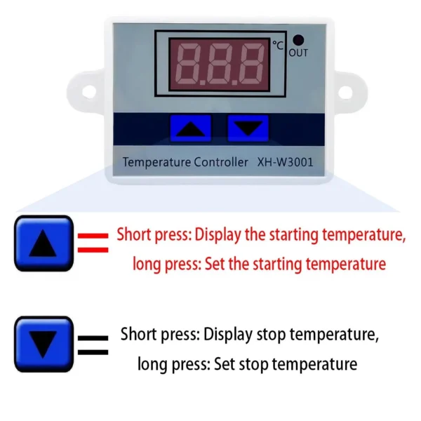 S39a455c409bb48cfb9f42baf68bd3788a.webp STONEGO 1PC Microcomputer Digital Temperature Controller Digital Display Thermostat Control Switch