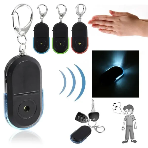S3ab9760c4e58461297016e6879f2020dr.webp Wireless 10m Anti-Lost Alarm Key Finder Locator Keychain Whistle Sound With LED Light Mini Anti Lost Key Finder