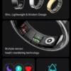 New Smart Ring R09 Health Monitor Multi Sport Mode Skin Temperature Measurement 5ATM Waterproof Smart Ring With Charging Case