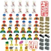 City Characters Building Blocks Mini Dolls Statues Police Firefighter Doctor Engineer Building Blocks Holiday gifts for kids