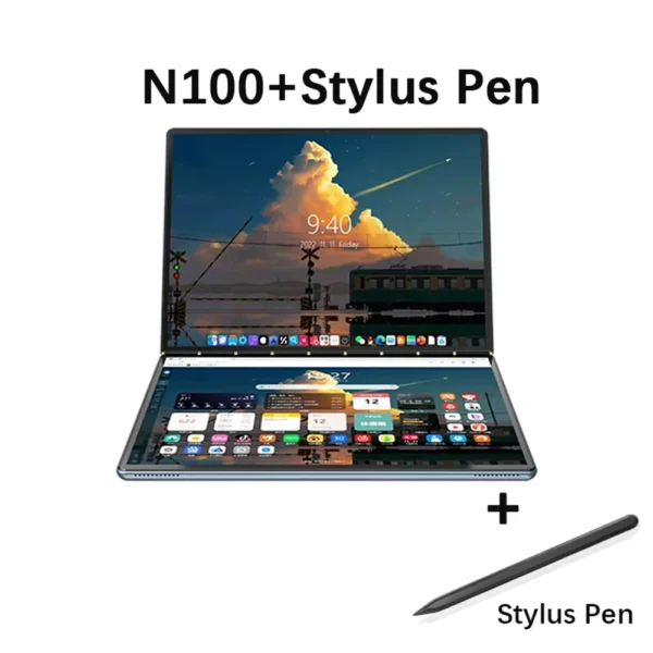 Dual Screen Laptop 10.9*2 Inch Touch Screen Notebook Intel i3 1215U N100 WIFI6 2 in 1 Laptop Tablet Portable Business Computer
