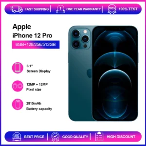 Apple iPhone 12 Pro 6GB RAM 128/256GB ROM Original Unlocked 6.1" Super Retina XDR OLED Face ID NFC 6G Cell Phone Fast Shipping