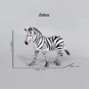 Zebra figure Baby zebra miniature Plastic Model Toy Horses Action Figure Jungle Animal Figurines Children Toys Games Kids Gifts