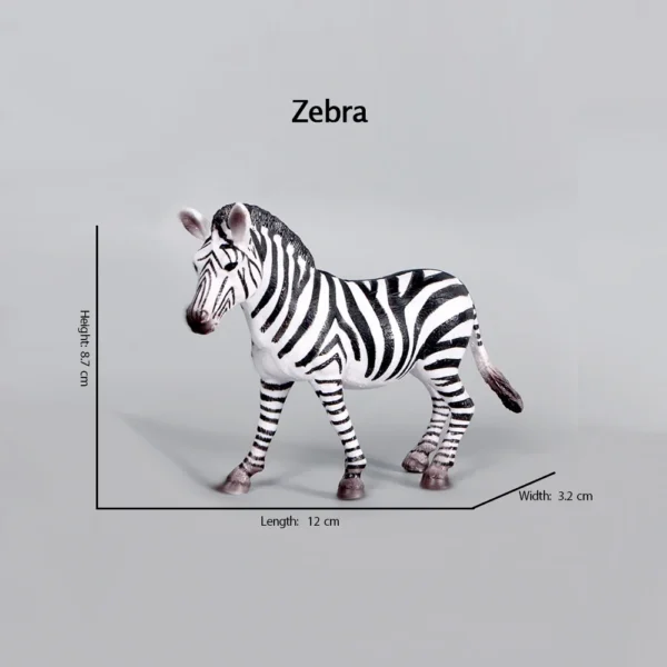 Zebra figure Baby zebra miniature Plastic Model Toy Horses Action Figure Jungle Animal Figurines Children Toys Games Kids Gifts