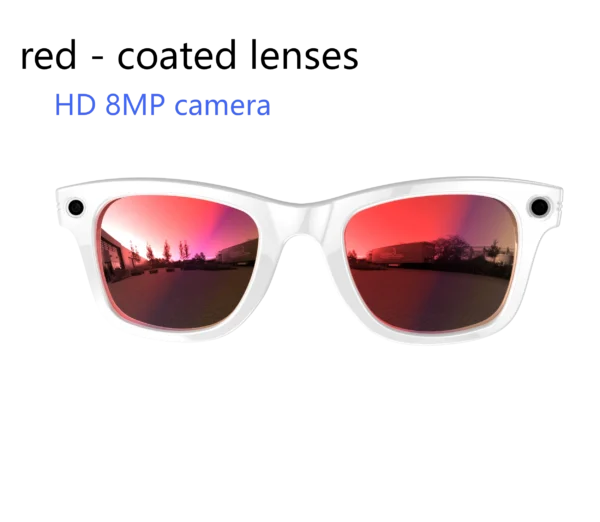 New Camera Glasses 800w Pixel 4K UHD Camera Recording Noise Reduction Ai Recognition Translation Anti Blue Light Smart Glasses