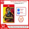 Nintendo Switch 2 Cyberpunk 2077 Ultimate Edition Games Deals 100% Official Physical Game Card Action Genre Game for Switch 2