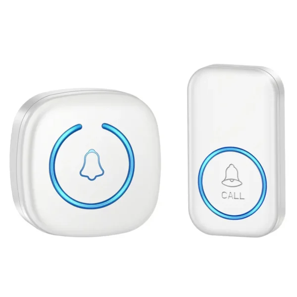 S46d7af3d17794758b7df3c995593686eK.webp Wireless Doorbell IP44 Waterproof Smart Home Welcome Door Bell 300M Range 60Songs Intelligent Home Chime Bell Kit US/EU Plug