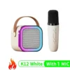 Bluetooth K12 Karaoke Machine Portable  5.3 PA Speaker System with 1-2 Wireless Microphones Home Family Singing Children's Gifts