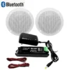 S49933aeb8e814282aea67f5bb58ef1dbD.webp Herdio 2PCS 4 Inch Ceiling Bluetooth Speaker Kit Water Resistant 160W Marine Speakers For Bathroom Kitchen Home Outdoor Camper