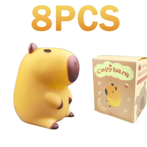 S49e53d8a3a3f484db9c1ed6417e66e93B.webp 2025 New Hot selling cute cartoon Capybara night light, cute style light, soft and glowing bedside companion, children's gift