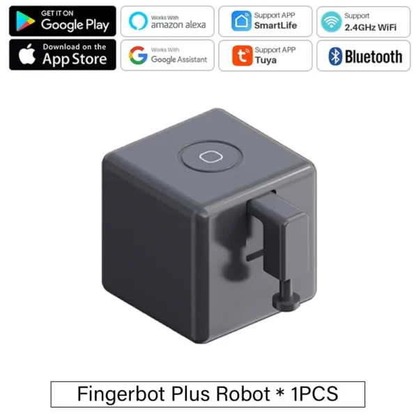 Tuya Zigbee / Bluetooth Fingerbot Plus Robot Button Pusher Switch Bot Smart Home Work With Alexa Google Home Smart Life App