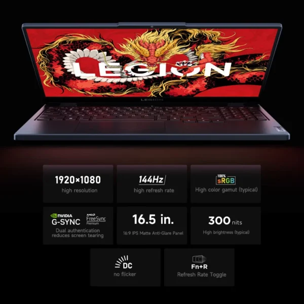 Lenovo Gaming Loptop LEGION R7000 15.6“144Hz AMD Ryzen7 8745H 16/32G DDR5 512G/1TB/2TB Pcie 4.0 SSD RTX4060 Gaming Notebook PC
