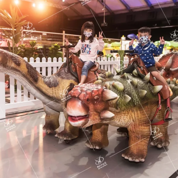 Kiddie Rideable Dinosaur Cars for Playground Square Mall and Amusement Park