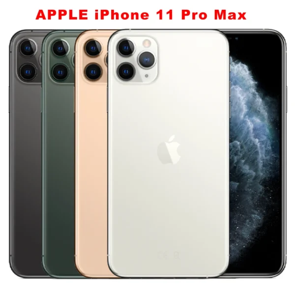 Original Apple iPhone 11 Pro Max 4G Mobile Phone Face ID 64GB/256GB 11PM NFC 6.5'' OLED Screen A13 Bionic Hexa-Core 11 pro max