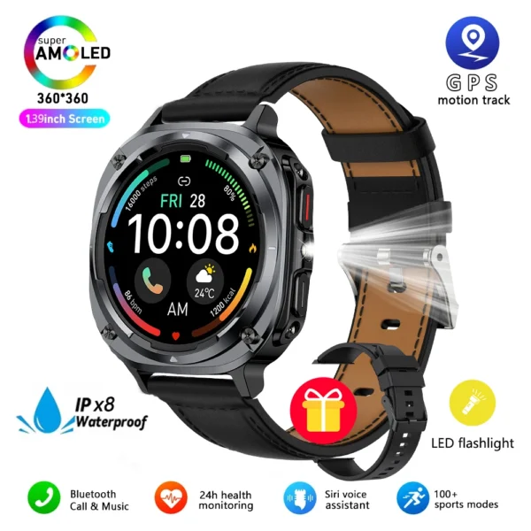 New Watch 7 Ultra Smart Watch Heart Rate Blood Oxygen Monitoring GPS bloodVoice Call IPX8 Built In Mini Games Smartwatch 2025