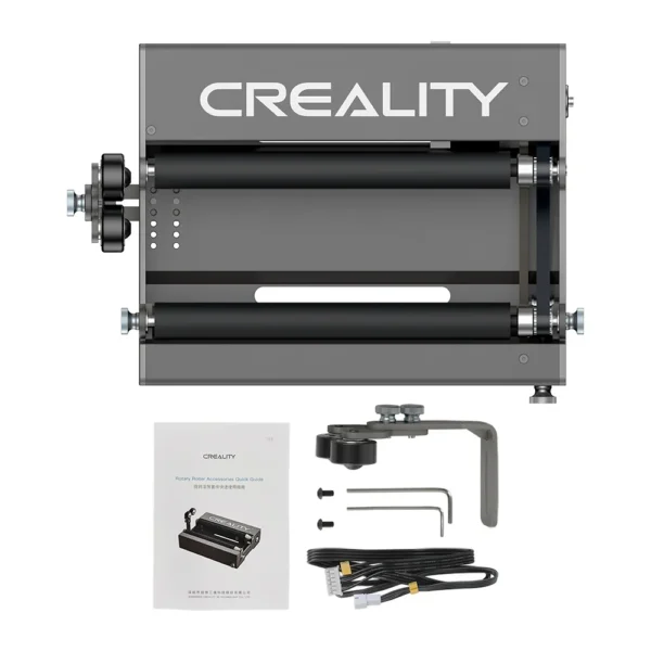 Creality Official Rotary Roller for Engraving Cylindrical Objects Width Adjustable for 22W Falcon2/CR-Laser Falcon 10W Engrave