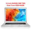 TOPOSH 14" FHD Laptop 8G DDR4 256G SSD Quad Core Intel N4120 Windows 11 Office Notebook Computer Portable N4020 Learing Netbook