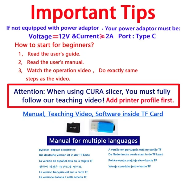 S4f91c1b1b6d34834b4820c75a2d67015Z.webp EasyThreed 3D Printer Entry Level Compatible with PLA TPU 1.75mm Filament include Power Adaptor.