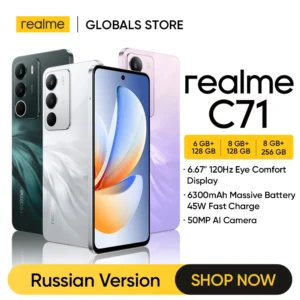 [World Premiere] realme C71 Smartphone 6300mAh Battery 45W Charge 6.67" 120Hz Display 50MP AI Camera UNISOC T7250 Chipset NFC