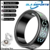 S509c3459ffba4ba3b456bc0713b510c0T.webp 2025 New R12 Smart Ring with Display Screen and Touch Wireless Charging Health Manager 5 ATM Waterproof For Men Women Gift Rings