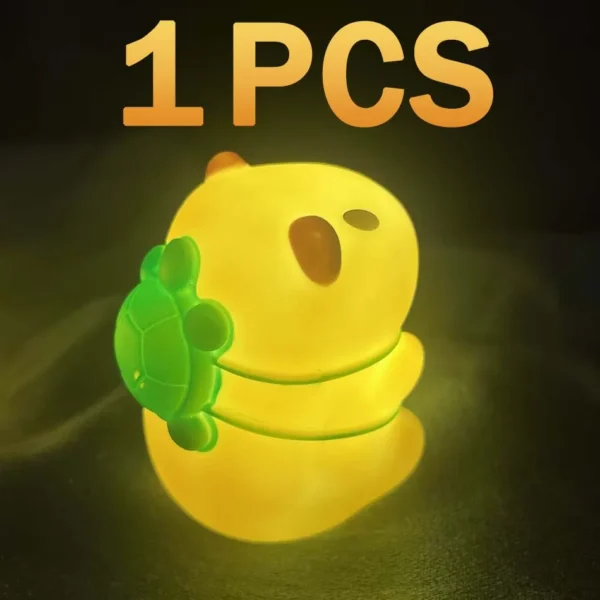 S51951abaa79d482990ffdebd9f6330b9l.webp 2025 New Hot selling cute cartoon Capybara night light, cute style light, soft and glowing bedside companion, children's gift