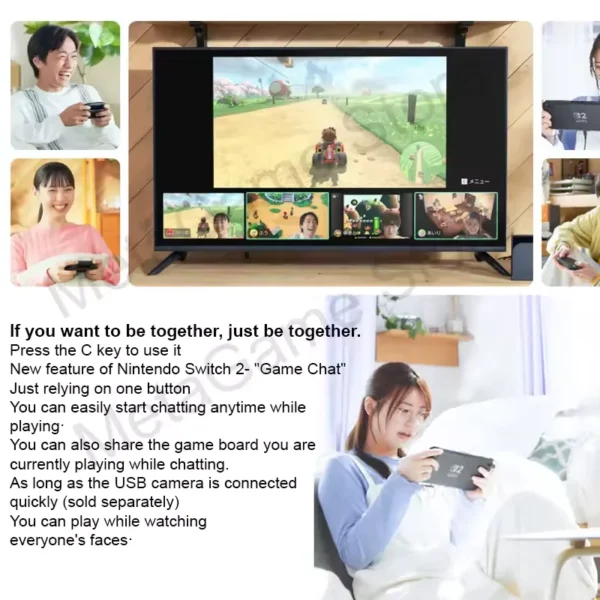 S533439f5dd494a1d86eeda8767f2dff8p.webp Nintendo Switch 2 Gaming Console NS2 Handheld Gaming Console 7.9-inch LCD 1080P Magnetic Design