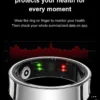 New Smart Ring R09 Health Monitor Multi Sport Mode Skin Temperature Measurement 5ATM Waterproof Smart Ring With Charging Case