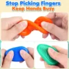 2026 New Fidget Toys Adults Sensory Silicone Stone 6 Pack Textured for Autism Kids Calming Down Fidget Stress Relief Toys