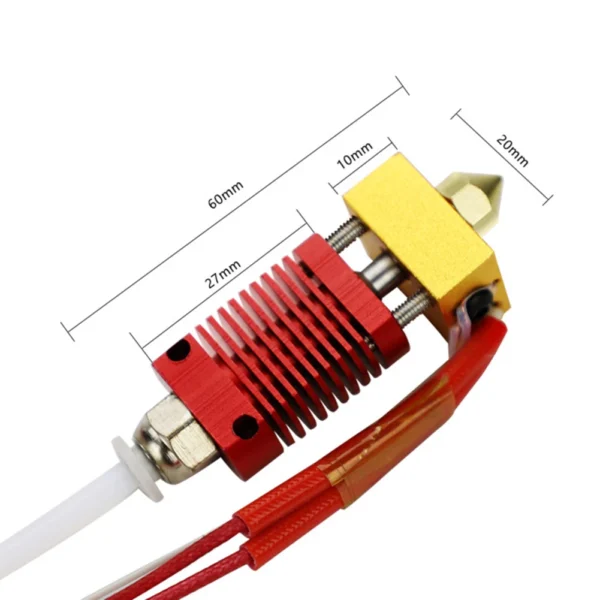 9x Assembled Extruder Hot End Kit for Creality Ender 3 V2/Ender 3 Pro 3D Printer 0.4mm Nozzle Aluminum Heating Block Accessories