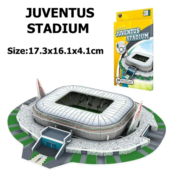 Children 3D Puzzle Toys Simulated Football Field Building Model Paper Early Education Hands on Ability Football Fan Gifts TMZ