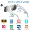 6K HD AI Smart Glasses Chat 260Mah Battery Voice Assistant Control GPT 100MP Camera Bluetooth Call  Smart Glasses 2025 NEW