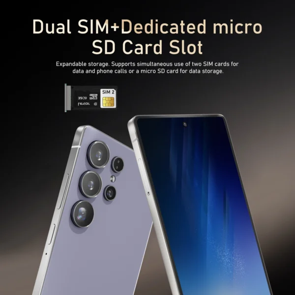 S5ac16dd1f02a497087019f2eae9c2f488.webp S25 Ultra Smartphone Android 6.8 inch 8+128GB ROM Dual SIM Mobile phones 4G Network 6800mAh Battery Octa Core Cellphones