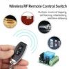 RF433Mhz Remote Control Wireless Light Switch DC 12V 1CH 10A Relay Receiver Transmitter for Door Electromagnetic Lock DIY Module