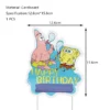 SpongeBob Birthday Party Decoration Aluminum Foil Balloon For Kid Event Supplies Disposable Tableware Banner Backdrop Gift